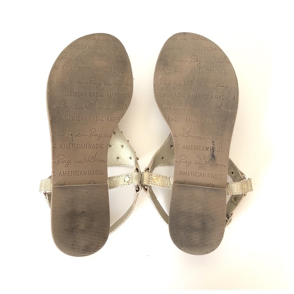 American Rag metallic gold sandals size 6 1/2 - HP - Picture 4 of 5